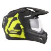 přilba Tour 2.0 Crew, CASSIDA (černá matná/žlutá fluo, plexi s přípravou pro Pinlock) 2026 (Velikost 2XL (63 až 64 cm))