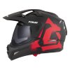přilba Tour 2.0 Crew, CASSIDA (černá matná/červená, plexi s přípravou pro Pinlock) 2026 (Velikost 2XL (63 až 64 cm))