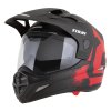 přilba Tour 2.0 Crew, CASSIDA (černá matná/červená, plexi s přípravou pro Pinlock) 2026 (Velikost 2XL (63 až 64 cm))