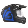 přilba Tour 2.0 Crew, CASSIDA (černá matná/modrá, plexi s přípravou pro Pinlock) 2026 (Velikost 2XL (63 až 64 cm))