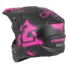 přilba Cross Cup 2 Crew Junior, CASSIDA, dětská (černá matná/růžová fluo) 2026 (Velikost L (51 až 52 cm))