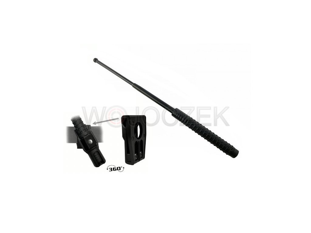 Black telescopic baton 21 (total 53cm)