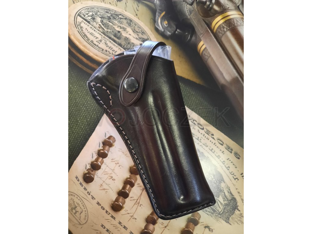 Leather holster for Derringer .54 with metal clip. - WOJOCZEK
