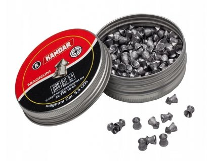ŚRUT Kandar do wiatrowki 5,5 mm 250szt - spiczasty