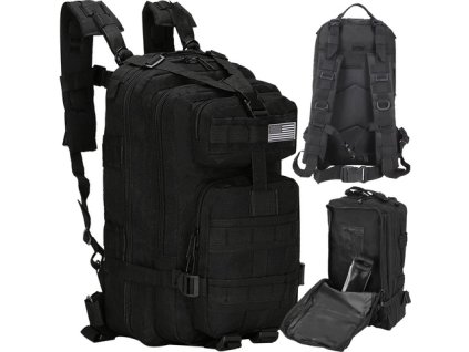 eng pm Military backpack XL black 13921 14
