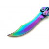 Motýlkový nůž motýlek duhový noz motylek teczowy butterfly knife rainbow