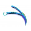NÓŻ MOTYLEK RAINBOW KARAMBIT N-499B