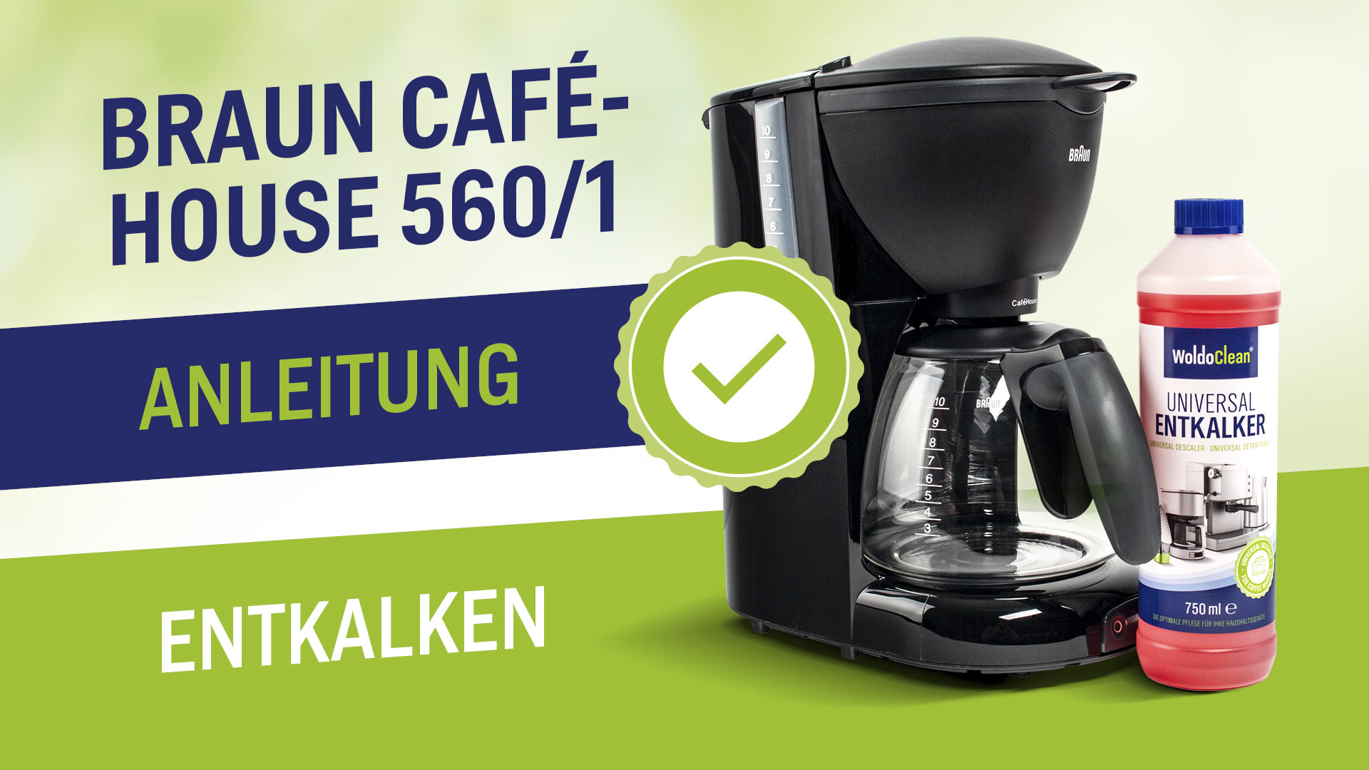 Odvápnění a čištění kávovaru Braun Cafehouse