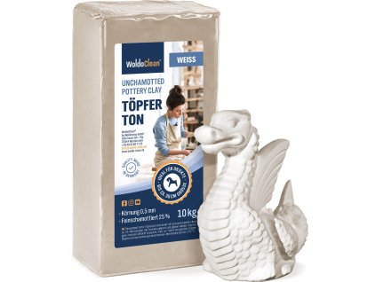 WoldoClean Toepferton weiss 10kg 01 1er Skulptur