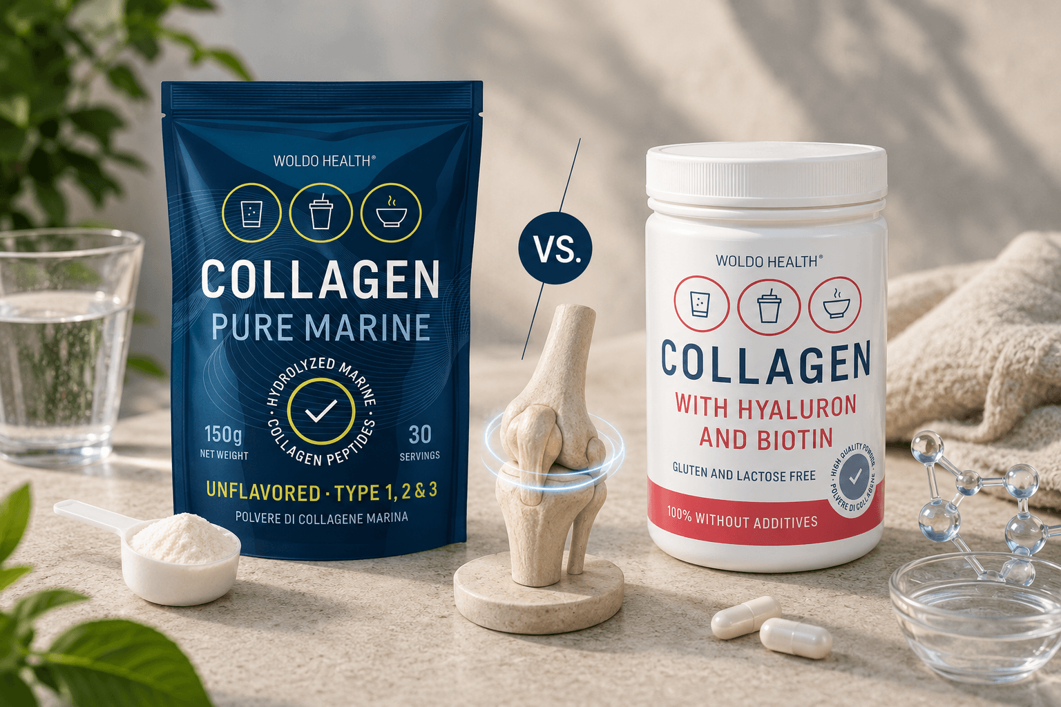 Mořský kolagen vs. kolagen s HA: co je lepší pro klouby?