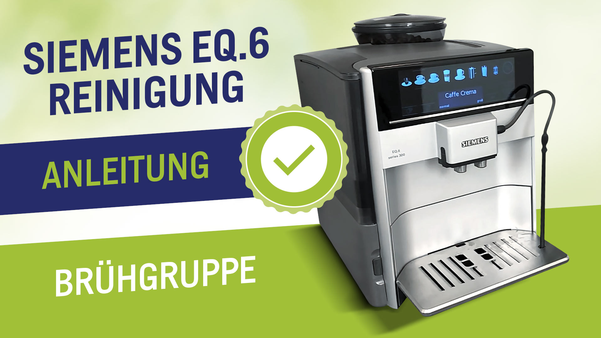 Vyčistěte plnoautomatický kávovar EQ6 od společnosti Siemens