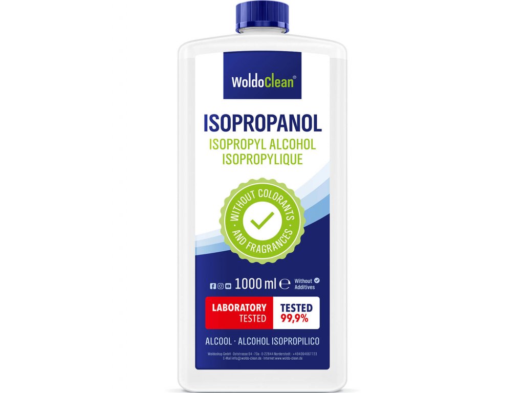 1000 ml 99,9% Isopropanol - WoldoClean