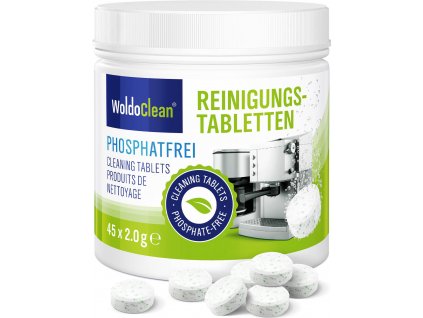 WoldoClean 190316 Reinigungstabletten 45x2g phosphatfrei 00 Front plus Tabletten