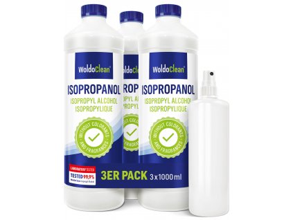 Isopropanol (3x1000ml) + lahvička