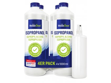 Isopropanol (4x1000ml) + lahvička