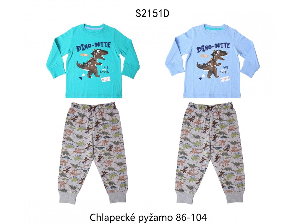 Pyžamo chlapecké (2 barvy) WOLF,VELIKOST 86-104 - Laciná Koupě - WOLF dětské  oblečení