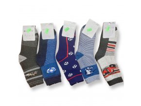 Ponožky chlapecké teplé (5 barev) AURA VIA, VELIKOST 32-35