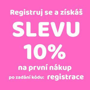 při registraci sleva 10% na první nákup