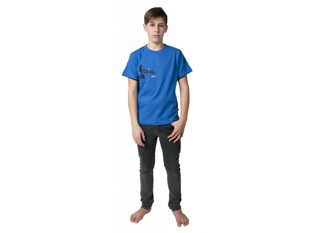 Chlapecké triko CALVI 19-018 - modrá