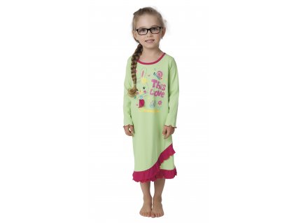 Dětská noční košile CALVI 17-517 - zelená
