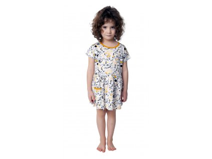 Dívčí šaty CALVI 19-009 - bíločerné