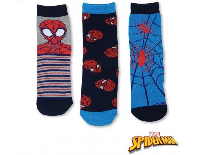 Dětské ponožky SPIDER-MAN 3PACK 36650 - modré, mix