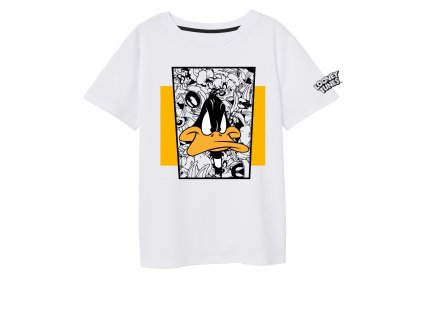 Chlapecké triko DAFFY DUCK 5202557 - potisk, bílá/žlutá
