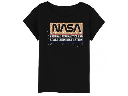 Dívčí triko NASA 5202160 - černé