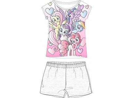 Dívčí pyžamo MY LITTLE PONY 5204780 - šedé kraťasy