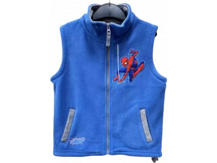 Dětská flísová vesta SPIDERMAN 05751 - světlejší modrá