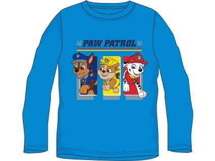 Chlapecké triko TLAPKOVÁ PATROLA 52021472 - dlouhý rukáv/modrá
