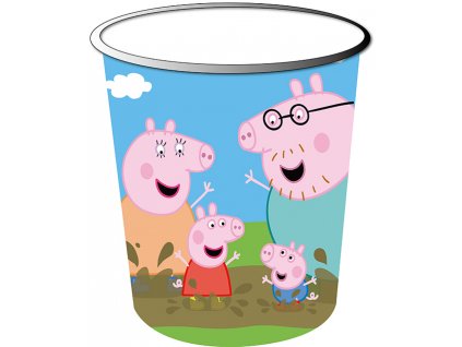 Odpadkový koš PEPPA PIG 026813 - světle modrý