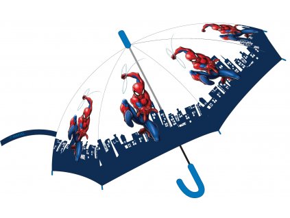 Dětský deštník SPIDERMAN 52501191 - transparentní/automatický