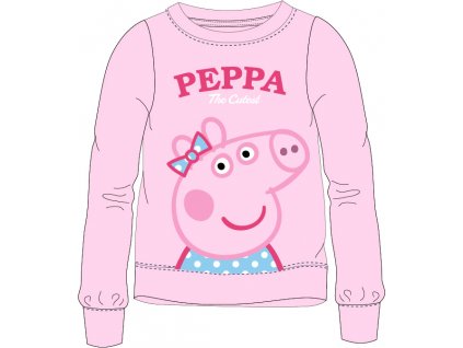 Dívčí mikina PEPPA PIG 5218922 - coral chlupatka - růžová