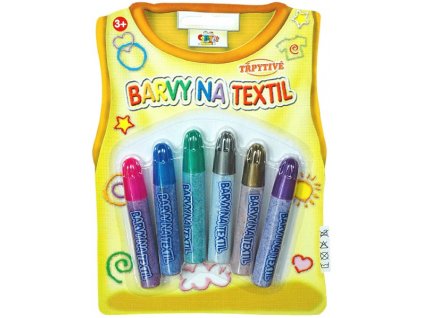 Barvy na textil 22000476 - TŘPYTIVÉ/6KS na kartě