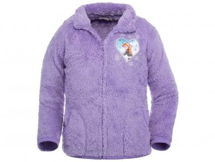 Dívčí mikina FROZEN na zip 40011110 - fialová/coral fleece