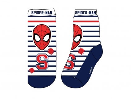 Chlapecké ponožky SPIDERMAN 52341348 - modrobílé proužky