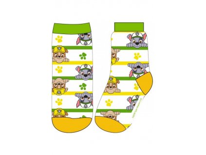 Dětské ponožky TLAPKOVÁ PATROLA 52342117 - zelenooranžové