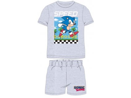 Chlapecké pyžamo SONIC 5204008 - šedé/krátké
