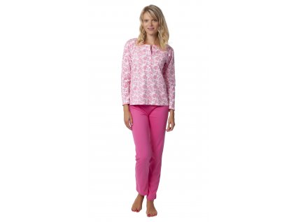 Dámské pyžamo Calvi 19-522 - růžové (Velikost XL)