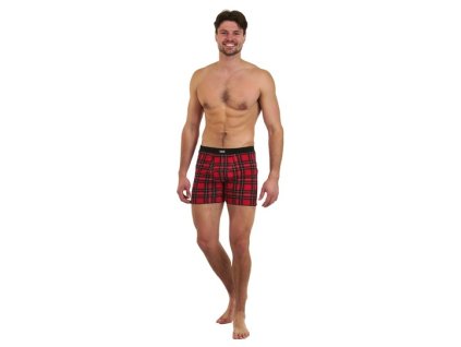 Pánské boxerky CALVI 25-259 - červené