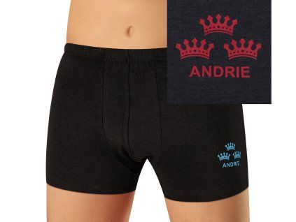 Pánské boxerky ANDRIE PS 5909 - tmavě modrá