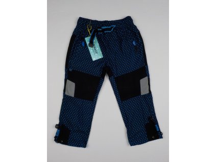 Dívčí outdoorové kalhoty Grace B-50200 - modrý puntík (Velikost 116)