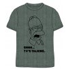 Pánské triko Homer Simpson 899412 - khaki melír