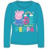 Dětské triko PEPPA PIG 5202721 - dlouhý rukáv/šedý melír