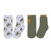 Ponožky JURSKÝ SVĚT 2pack 5234061 - khaki/šedý melír