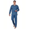 Pánské pyžamo CALVI 22-661 - modré/pruh