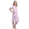 Dívčí noční košile CALVI 23-022 - světle růžová/potisk