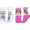 Dívčí ponožky TLAPKOVÁ PATROLA 2pack 52341953 - růžová/bílá