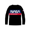 Chlapecké triko NASA s nápisem 5202311 - černé/dlouhý rukáv